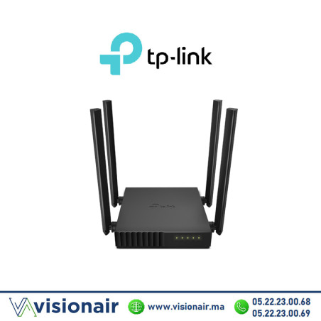 Routeur sans fil Wi-Fi TP-LINK 2,4GHZ/5GHZ AC1200 Archer C54 Noir Casablanca Maroc