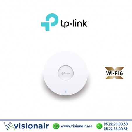 Point d'accès Wi-Fi6 TP-LINK plafonnier bi-bande AX1800 gigabit  Casablanca Maroc