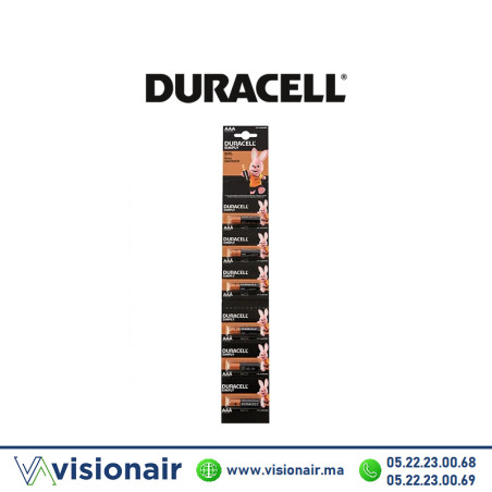 Piles Duracell simply AAA6 alcalines Casablanca Maroc