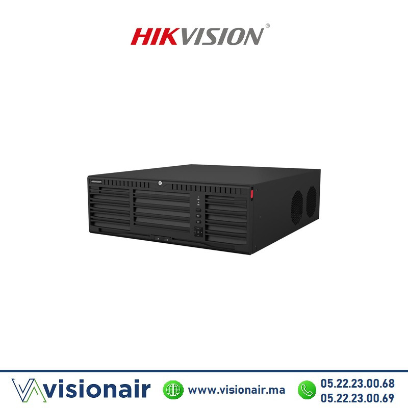 Nvr Hikvision 4K 64 Canaux 8HDD Ultra DS-9664NI-M16 - VISIONAIR Maroc