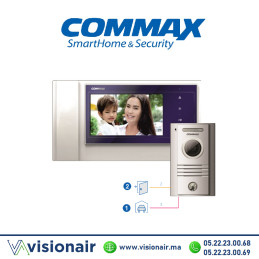 Kit vidéophone Commax Ecran  7" CDV-70KR3 + DRC-40KR2 Casablanca Maroc